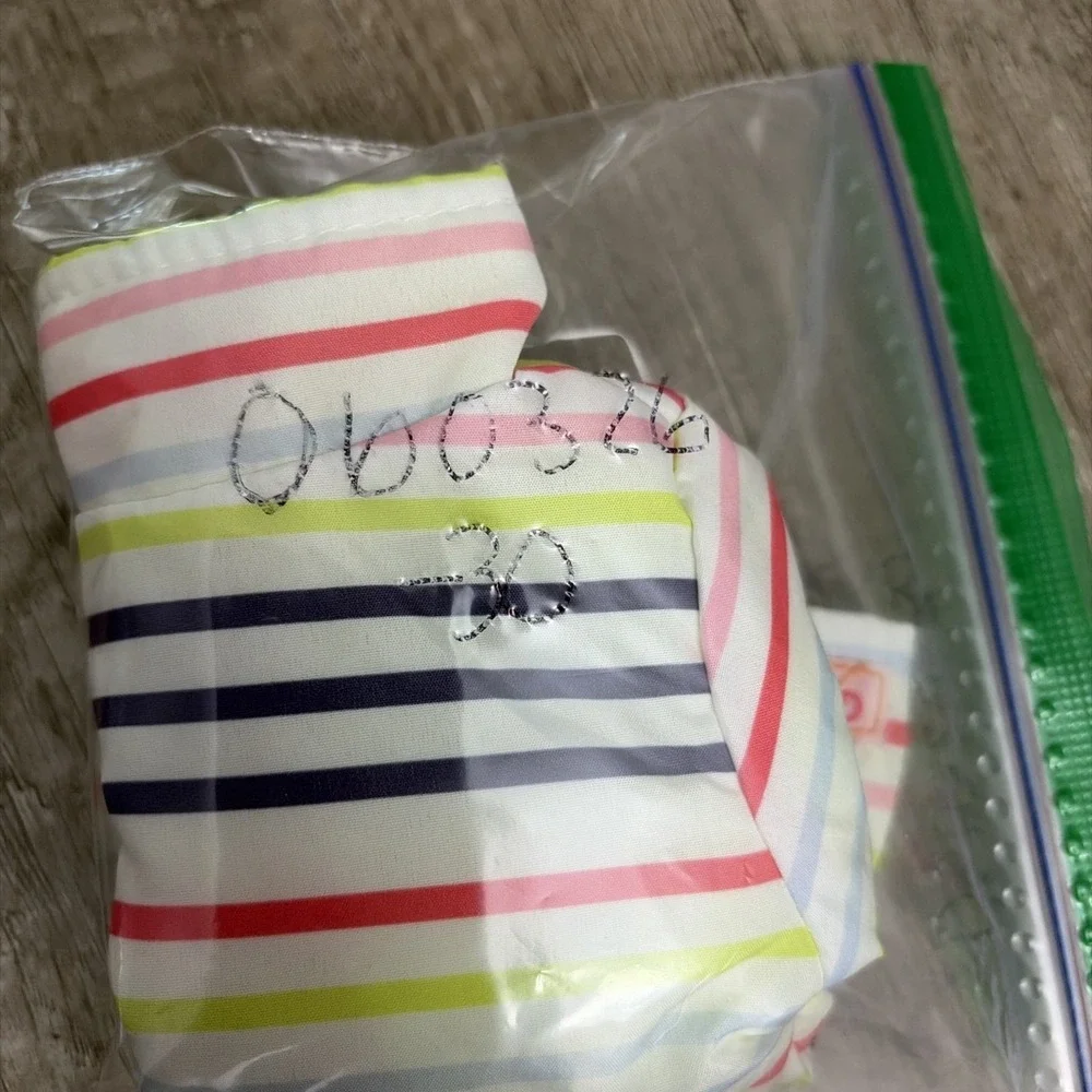 Our Generation Doll Clothes Multicolor Jacket  Zip Puffy Striped 18